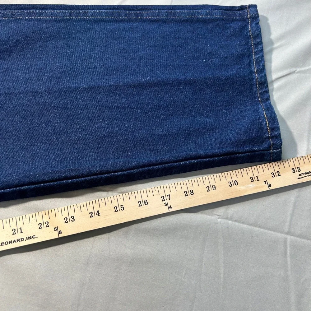 Wrangler Rustler Jeans Regular Fit Mens 42x32 Blue Heavyweight‎ Denim Workwear